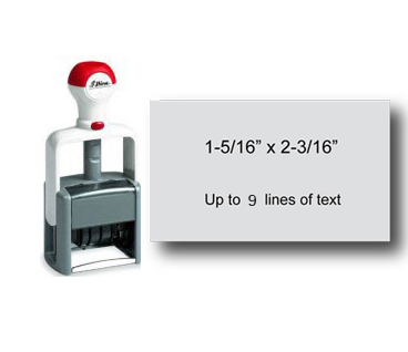 Shiny Heavy Duty Self-Inking Stamp (1-5/16" x 2-3/16")